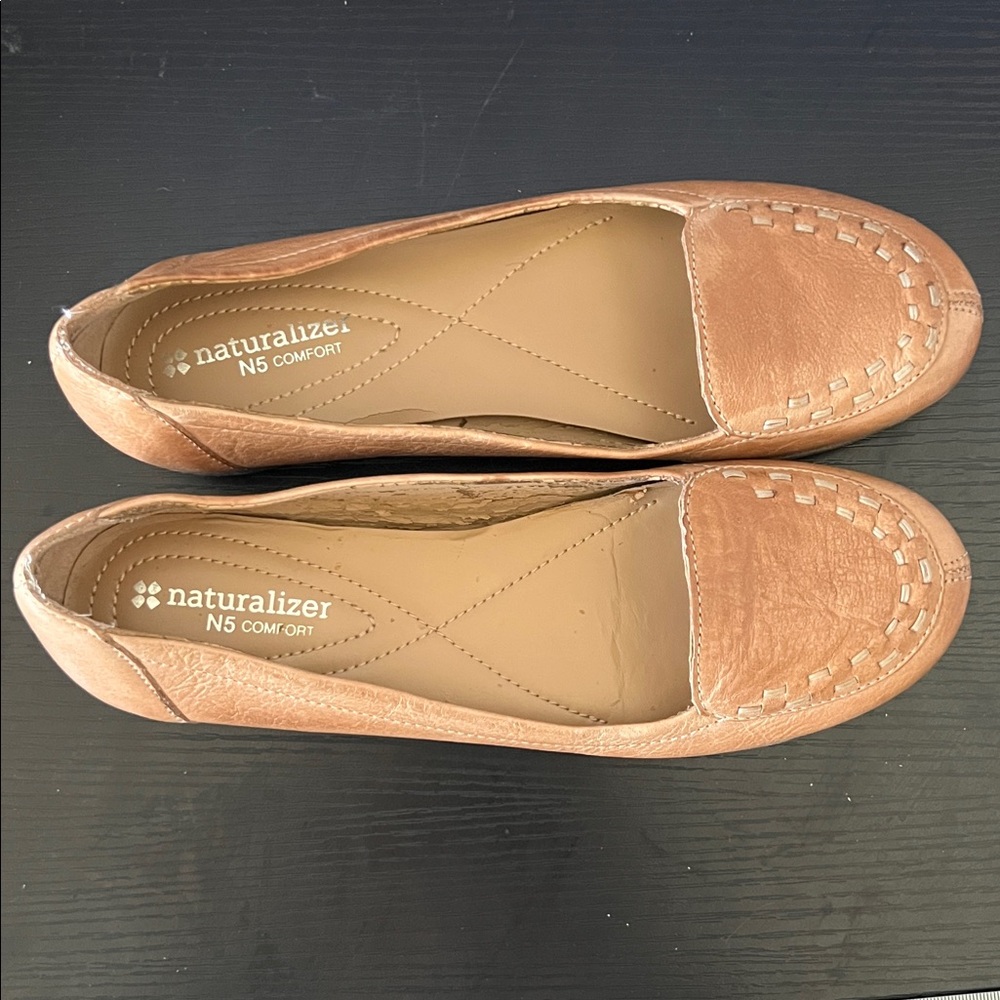 Naturalizer N5 Intense Comfort Shoes Women’s 7.5 Narrow HONEY Flats Loafers